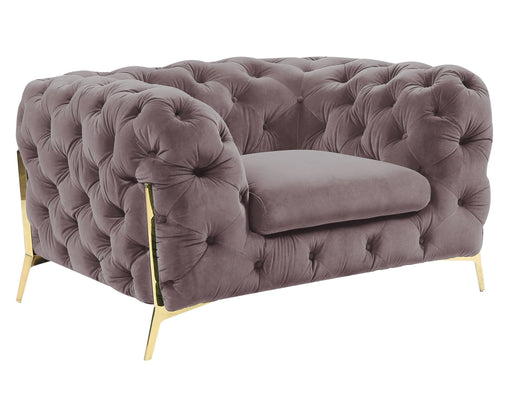 Sheila - Transitional Silver Fabric Chair