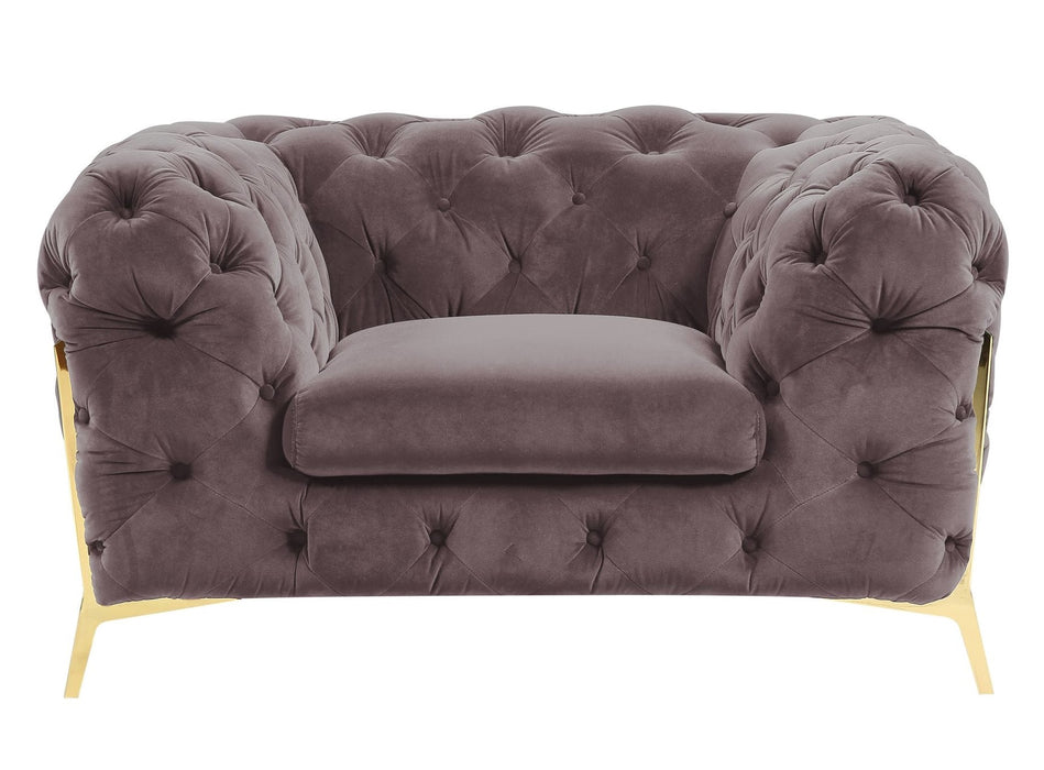 Sheila - Transitional Silver Fabric Chair