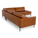 Sherry - Modern Cognac Leather Right Facing Sectional Sofa
