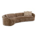 Sheth curved sectional sofa