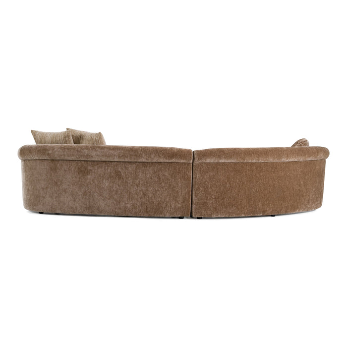 Sheth curved sectional sofa