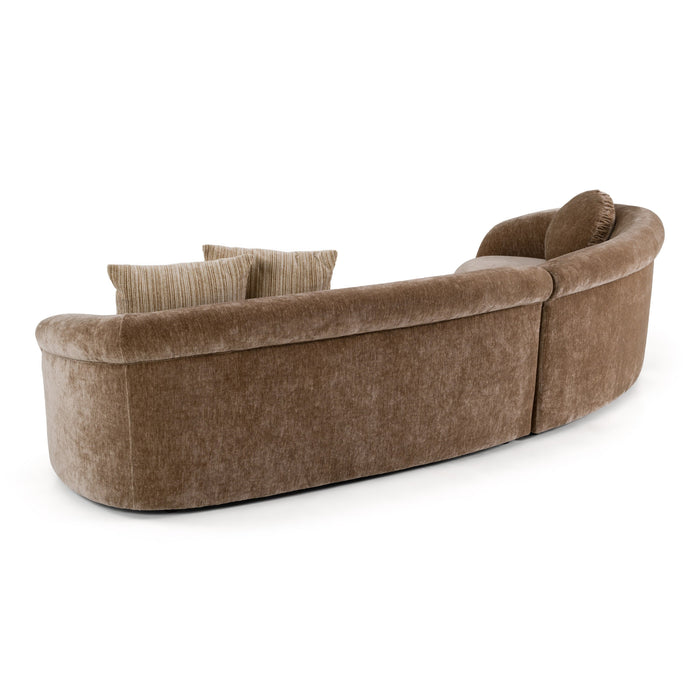 Sheth curved sectional sofa