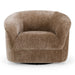 Sheth brown fabric accent chair