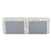 Eastern King Shiloh - Modern Off-White + Black Fabric Bed