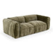 Siegal - Modern Olive Green Fabric Loveseat Sofa