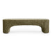 Siegal - Modern Olive Green Fabric Bench