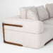 Simone - Modern Off-White Fabric Sectional Sofa