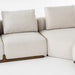 Simone - Modern Off-White Fabric Sectional Sofa