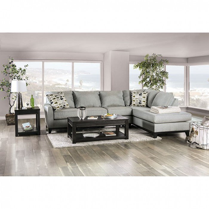 Frost Sectional - Grey Transitional Sectional | NorCal Furniture Santa Clara CA