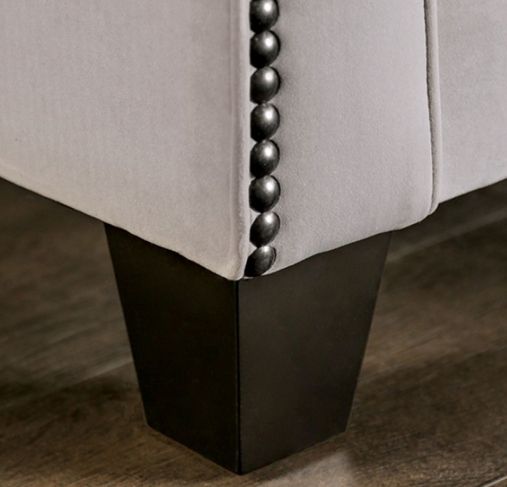 Grove Loveseat - Grey Transitional Loveseat | NorCal Furniture Santa Clara CA