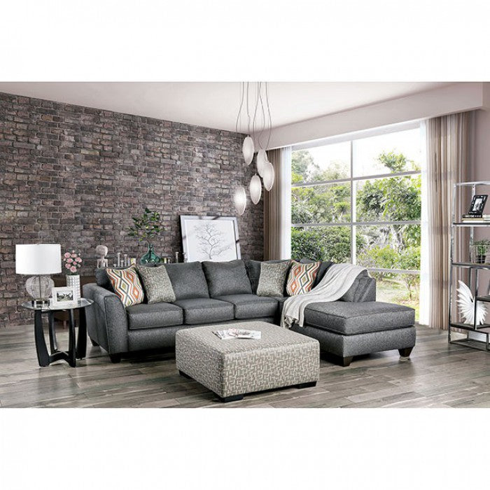 Fern Sectional - Grey Transitional Sectional | NorCal Furniture Santa Clara CA