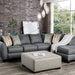 Fern Sectional - Grey Transitional Sectional | NorCal Furniture Santa Clara CA