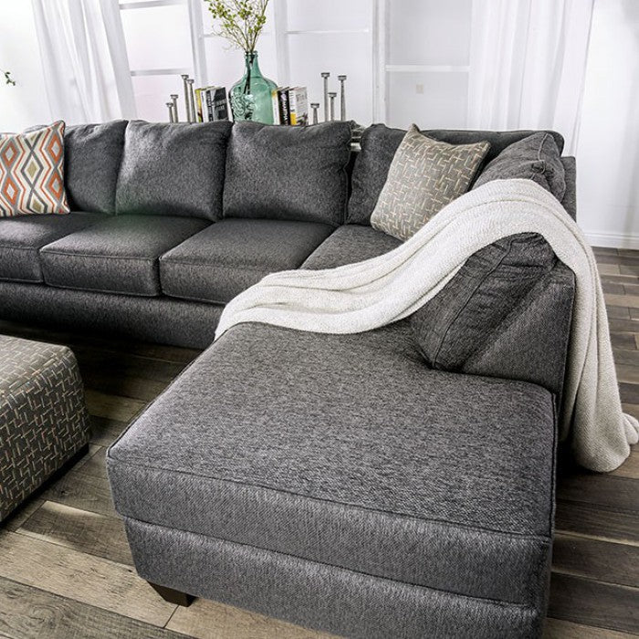 Fern Sectional - Grey Transitional Sectional | NorCal Furniture Santa Clara CA