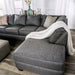 Fern Sectional - Grey Transitional Sectional | NorCal Furniture Santa Clara CA