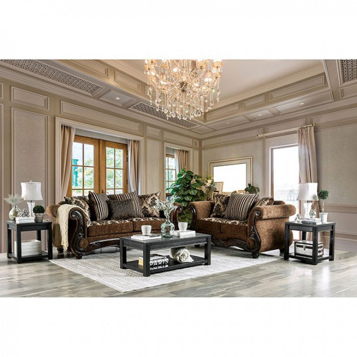 Lago Loveseat - Brown Traditional Loveseat | NorCal Furniture Santa Clara CA