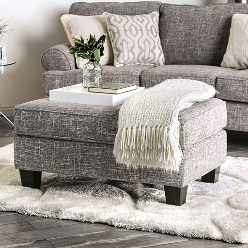 Coast Ottoman - Grey Transitional Ottoman | NorCal Furniture Santa Clara CA