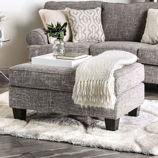 Coast Ottoman - Grey Transitional Ottoman | NorCal Furniture Santa Clara CA