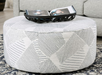 Aria Ottoman - Grey Transitional Ottoman | NorCal Furniture Santa Clara CA