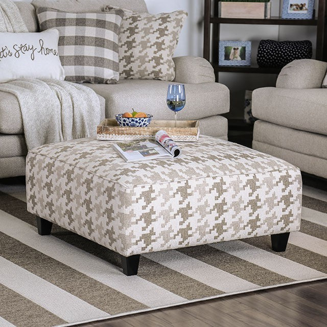 Cello Ottoman - Grey Transitional Ottoman | NorCal Furniture Santa Clara CA