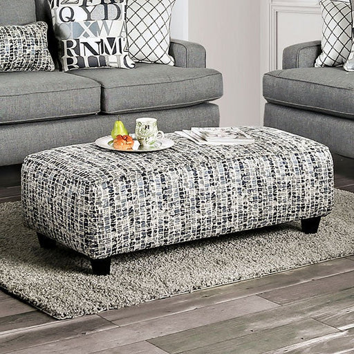 Crest Ottoman - Grey Transitional Ottoman | NorCal Furniture Santa Clara CA