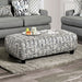 Crest Ottoman - Grey Transitional Ottoman | NorCal Furniture Santa Clara CA