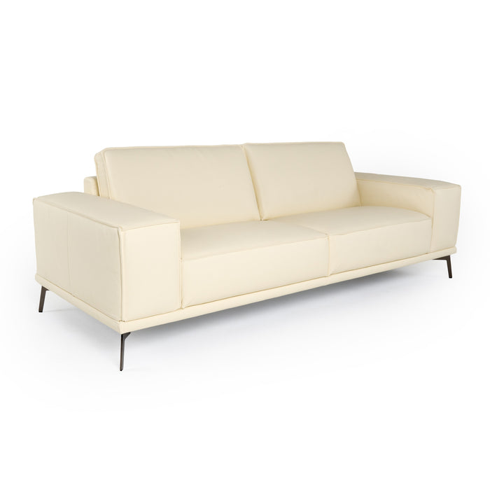Soho - Italian Ivory Leather Sofa