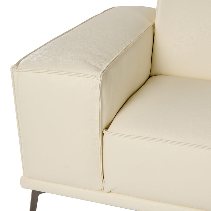 Soho - Italian Ivory Leather Sofa