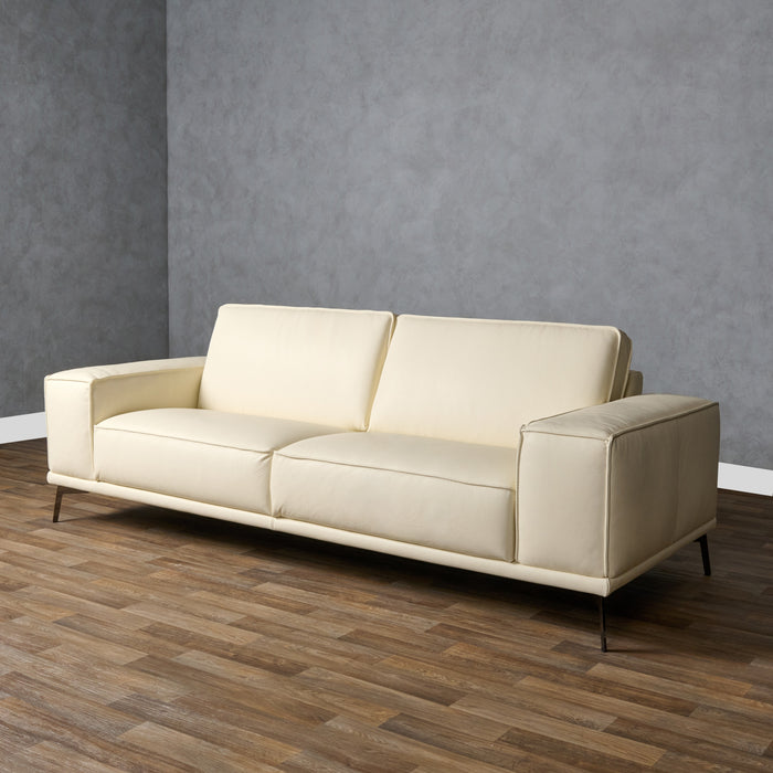 Soho - Italian Ivory Leather Sofa