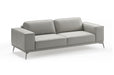 Soho - Contemporary Italian Light Grey Leather Sofa