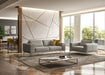 Soho - Contemporary Italian Light Grey Leather Sofa