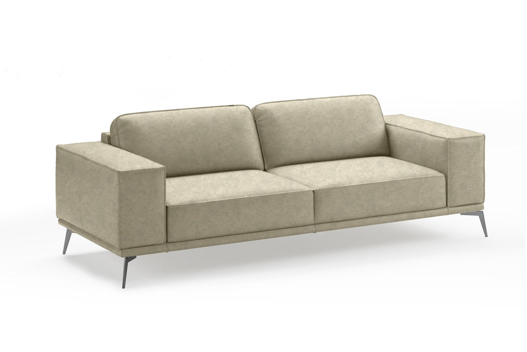Soho - Italian Grey Maya Cloud Leather Sofa