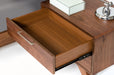 Soria Mid-Century Grey & Walnut Bedroom Set