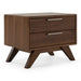Soria Mid-Century Walnut Nightstand