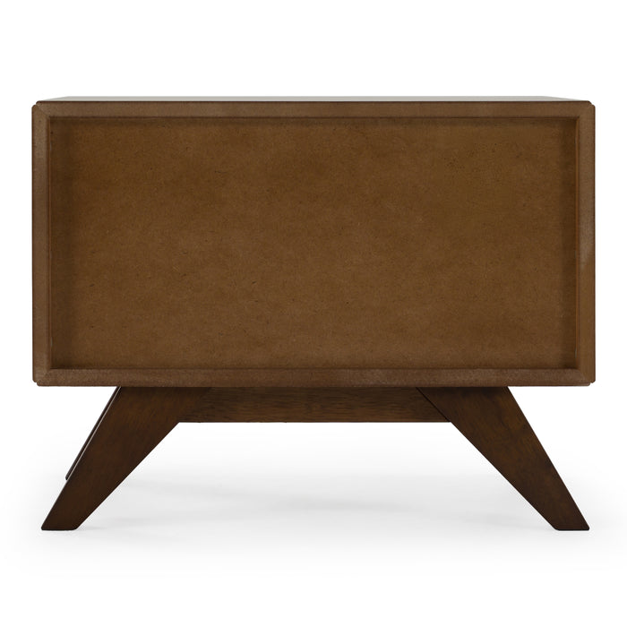 Soria Mid-Century Walnut Nightstand