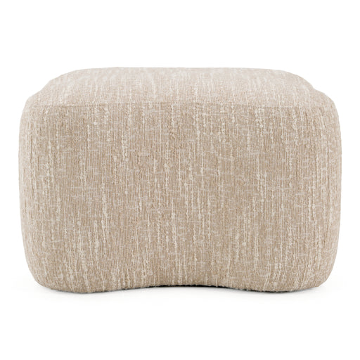 Spiro - Modern Beige Fabric Ottoman