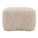 Spiro - Modern Beige Fabric Ottoman