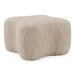 Spiro - Modern Beige Fabric Ottoman