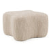 Spiro - Modern Beige Fabric Ottoman