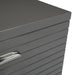 Splendor - Grey High Gloss Slatted Dresser