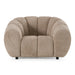 Suki - Modern Taupe Fabric Lounge Chair