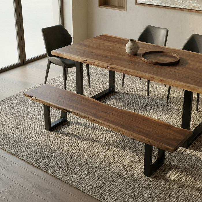 Taylor - X-Large 102" Modern Live Edge Dining Bench
