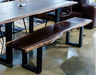 Taylor - Large 87" Modern Live Edge Wood Dining Bench