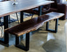 Taylor Modern Live Edge Wood Small 79" Dining Bench