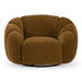 Thune - Modern Brown Fabric Swivel Accent Chair