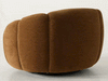 Thune - Modern Brown Fabric Swivel Accent Chair