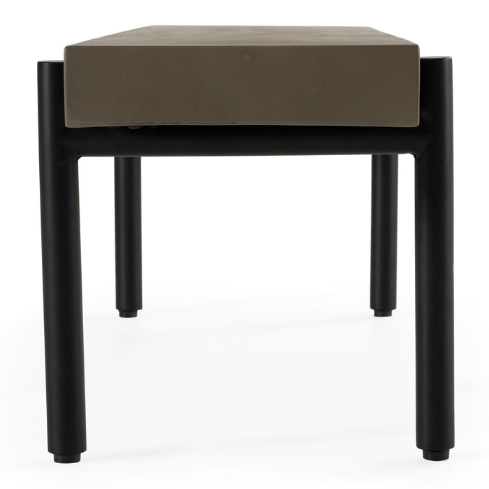 Timlin - Modern Concrete & Metal Bench