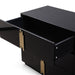 Token - Modern Black + Gold Wide Dresser