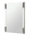 Token - Modern White & Stainless Steel Mirror