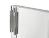 Token - Modern White & Stainless Steel Mirror