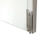 Token - Modern White & Stainless Steel Mirror